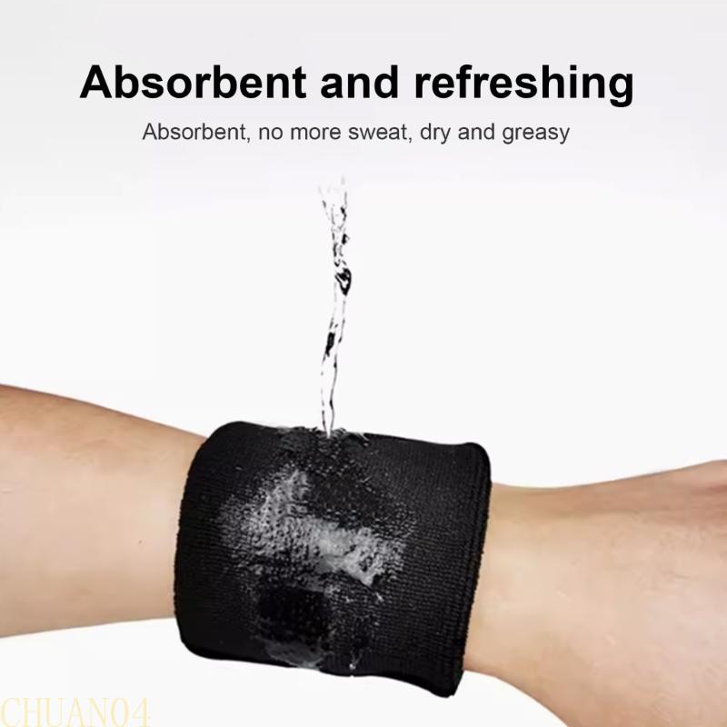 A1A2 6PCS Sports Wrist Sweatbands Sports Wrist Bands Absorbent Sweatbands for Kid Adult Athlete Football, Basketball