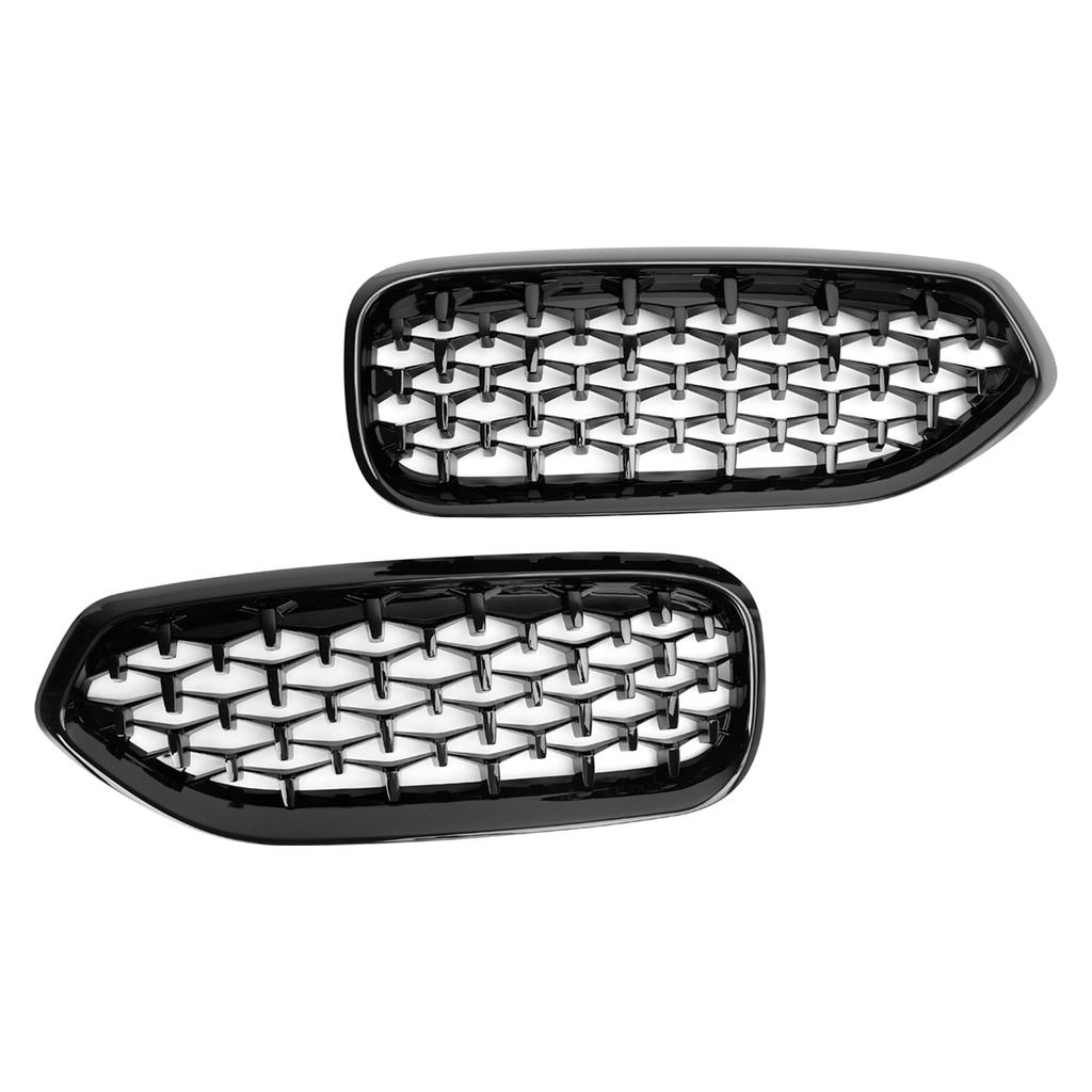 Diamond Style Gloss Black Front Kidney Grill Grille Fit BMW G29 Z4 2019-2024