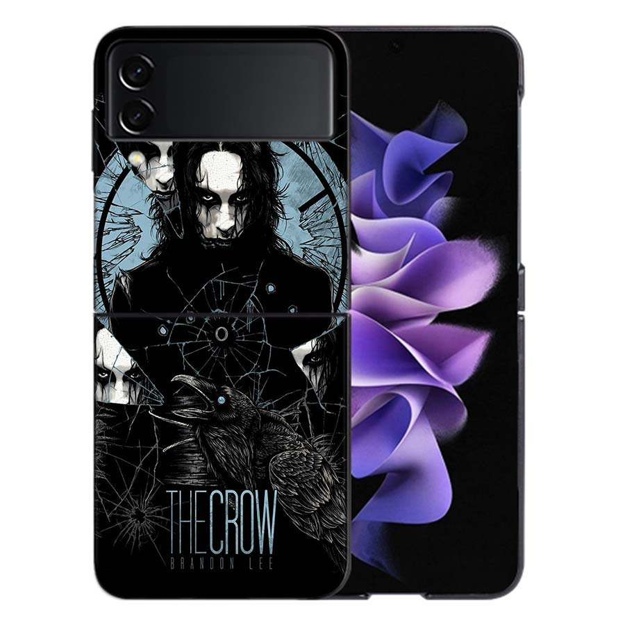Movie THE C-CROW Phone Case For Samsung Z Flip 6 7 5G Galaxy Z Flip 5 4 3 5G Cases Shockproof Hard Cover TPU