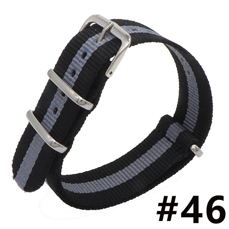 18MM 20MM 22MM Nylon Watch Band Sport Casual Straps Replacement With Stainless Steel Buckle For Men Women's Watch Accessories