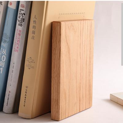 1pc Nature Wooden Desktop Bookends Book Organizer Office Desktop Home Bookends Book Ends Stand Holder Shelf Bookrack