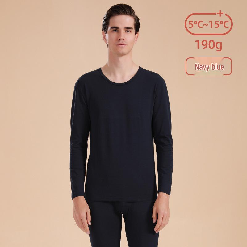 

Men s Modal Slim-Fit Thin Warm Underwear Set - Knit Base Layer for Autumn, Winter, Spring XL (Recommended 65-75 kg)