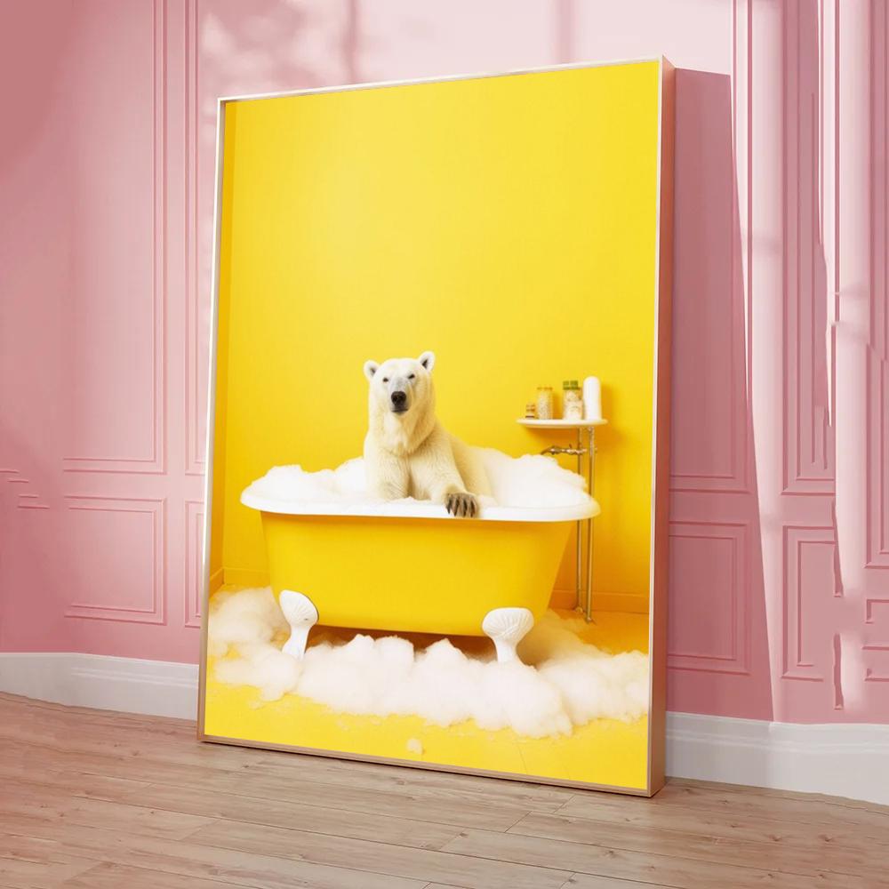 Chimpanzee Cat Dog Animal Funny Poster Classic Vintage Posters HD Quality Wall Art Retro Posters for Home Room Wall Decor