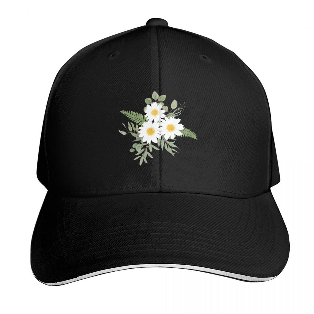 Painted Hamomile Bouquet Baseball Cap Hard Hat Luxury Caps Fashion Beach Dropshipping For Girls Unisexs