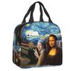 Individuelle Vase mit zwölf Sonnenblumen Lunchtasche Vincent van Gogh Gemälde Kühlbox Thermisch isolierte Lunchboxen für Erwachsene Büro