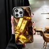 Fine Gold Pattern Printing Soft Phone Case for iPhone 15 16 17 Pro Max 17Air 16E 14 Plus 13 12 Mini Shockproof Cover Back Shell