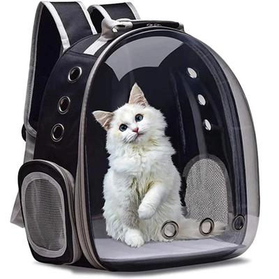 Plecak dla zwierząt domowych dla kotów Przezroczysta kapsułka Plecak dla zwierząt z bąbelkami Małe zwierzę Szczeniak Kitty Bird Oddychający transporter dla zwierząt do podróży