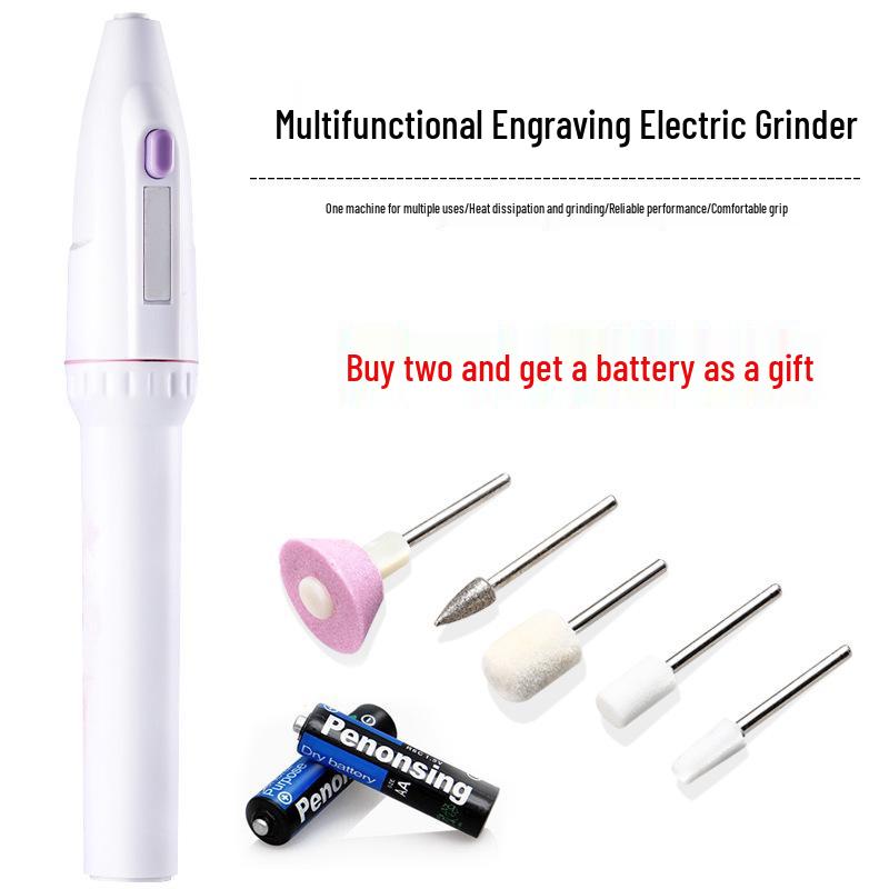 Handheld Electric Mini Grinder for Nail Polishing, Tooth Care, Jade Polishing, Drilling, and Engraving