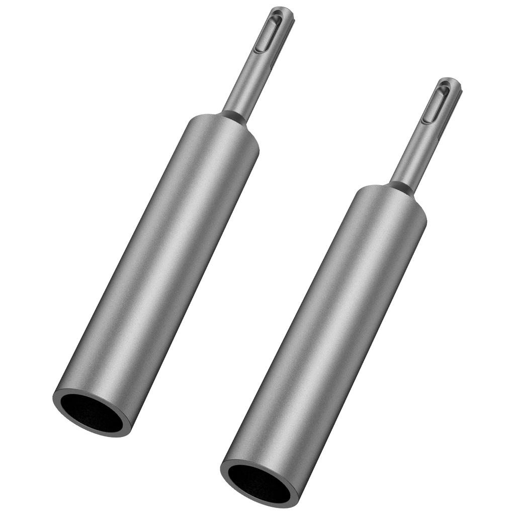 2Pcs Ground Rod Driver Bit Wear Resistant Steel Professional SDS Plus Drill High Hardness Hardware Tool Adapter for Hammer Drill