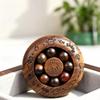 Cliff Cypress Luxury Rosewood Decompression Gyro: Handheld Wind Fire Wheel for Relaxation and Luck