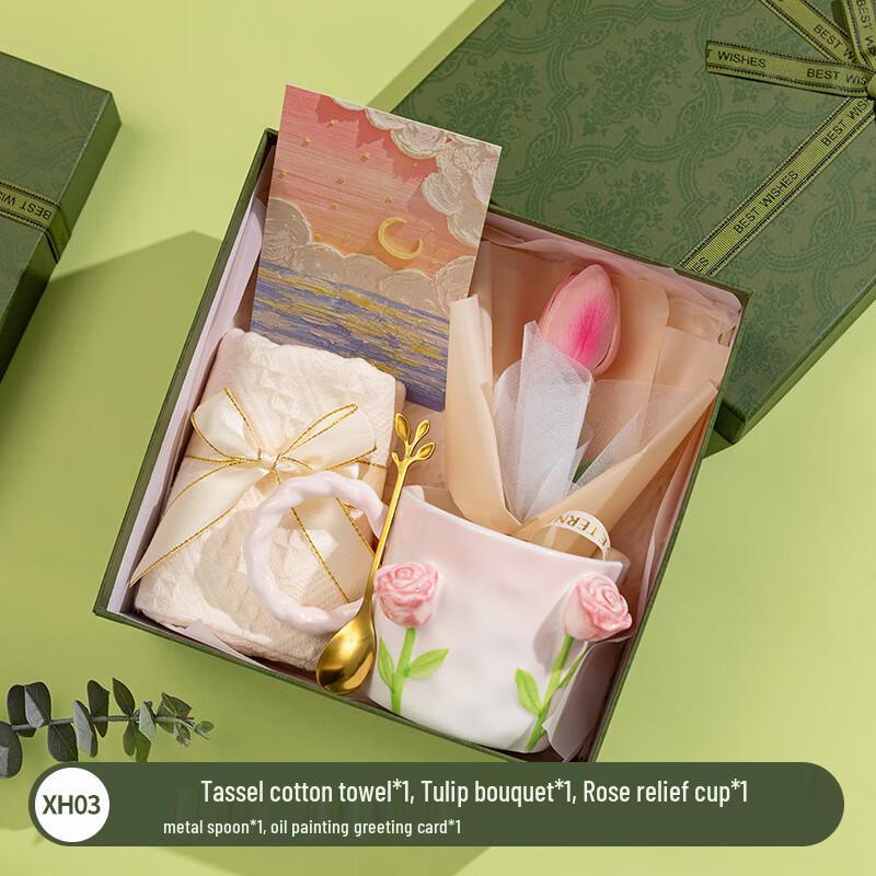 Rose Flower Cup & Gift Set