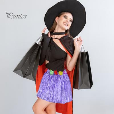 Ensemble de jupe hula hawaïenne en herbe pour fille, collier, guirlande, bracelet, costume de danse d'Halloween, jupe en herbe