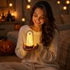 Halloween Light Up Table Decoration Shaped LED Lamp with Figurine for Indoor Party Scene Arrangement Battery Operated Prop