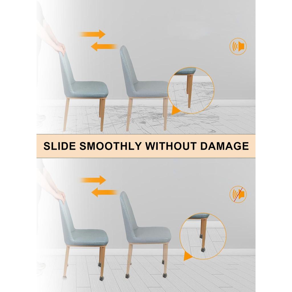 8 szt. Maty ochronne przeciw zarysowaniom i redukujące hałas, antypoślizgowe podkładki pod nogi stołu i krzeseł - okrągłe i kwadratowe