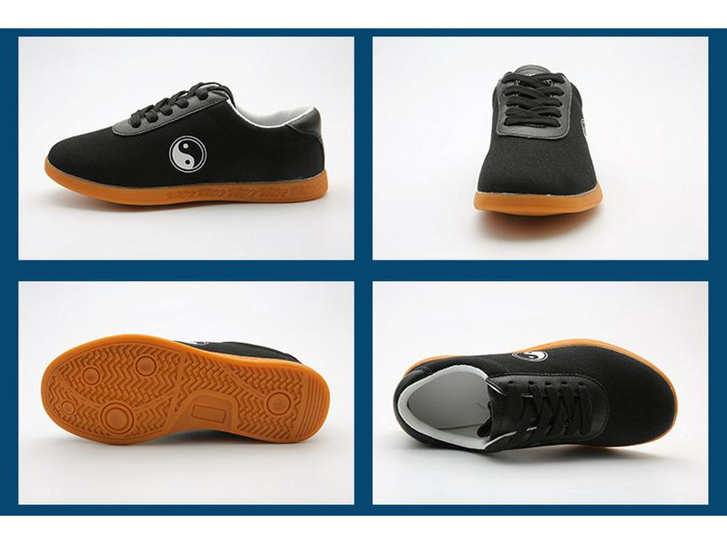 Unisex plátěné boty na Tai Chi s šlachovitou podrážkou pro trénink a soutěže bojových umění, vhodné pro děti i dospělé