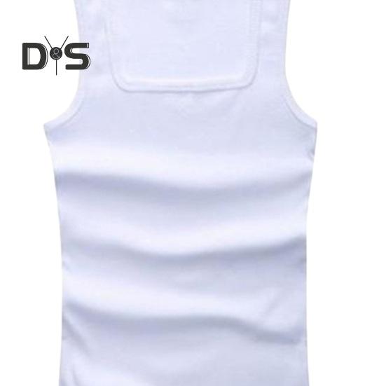 Herren Sport-Unterhemd, quadratischer Halsausschnitt, schmale Passform, atmungsaktiv, weiche Schweißabsorption, einfarbig, mittellang, elastisch, lässig, zum Joggen, Fitnessstudio, Tanktop, Unterhemd