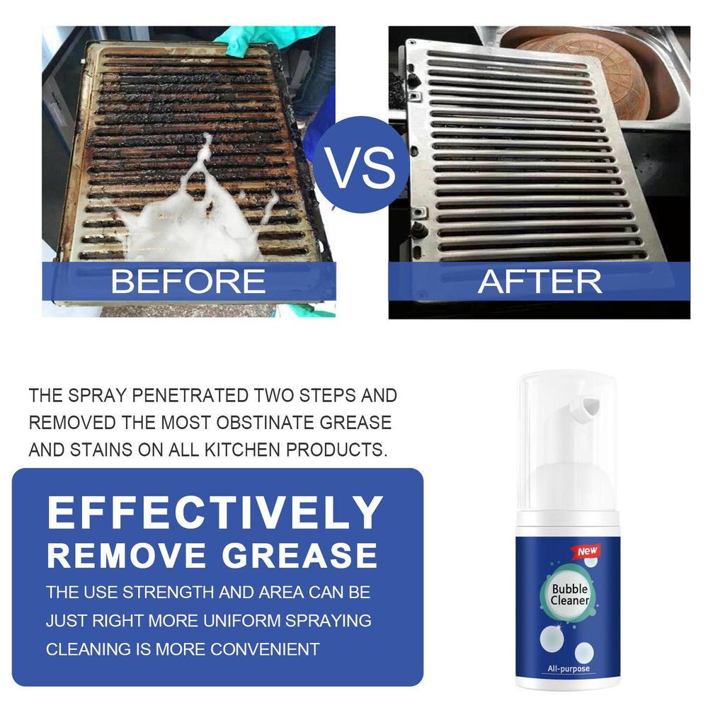 JUE FISH Multi-functional Kitchen Range Hood Grease & Oil Mousse Cleaner