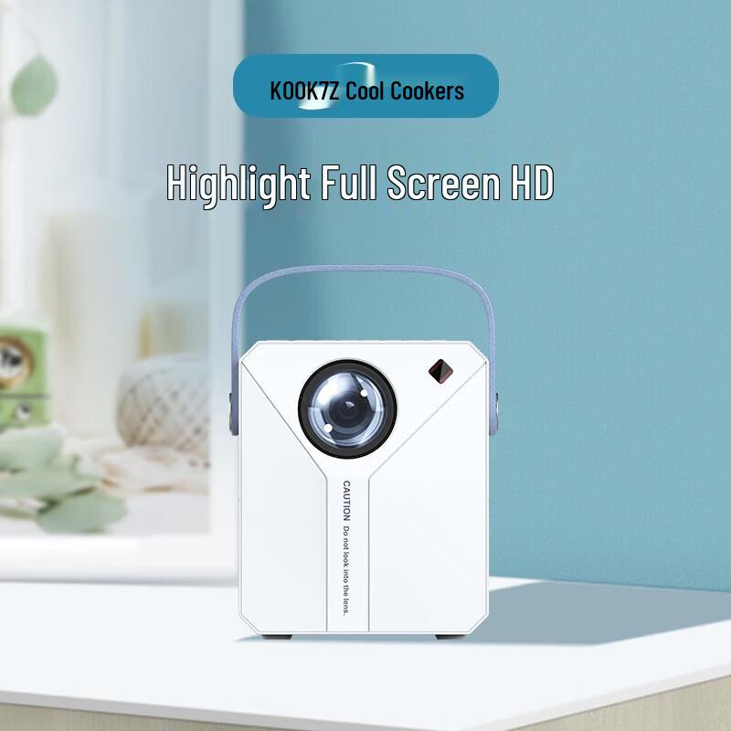 KOOKZZ Smart Portable HD Home Projector with AI Voice and Android