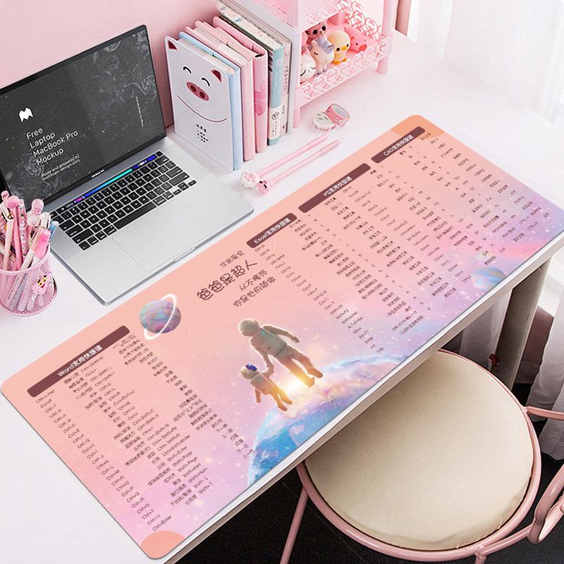 

Очень большой милый аниме коврик для мыши с подставкой для запястья для мужчин и женщин - Настольный коврик для офиса и игр 300x800x2mm