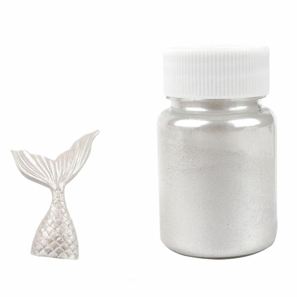 Жемчуг Серебряный Блеск Шоколад Съедобный Пищевой Выпечка Цветная Пыль Декор Порошковые Красители Торт Порошок серебряный