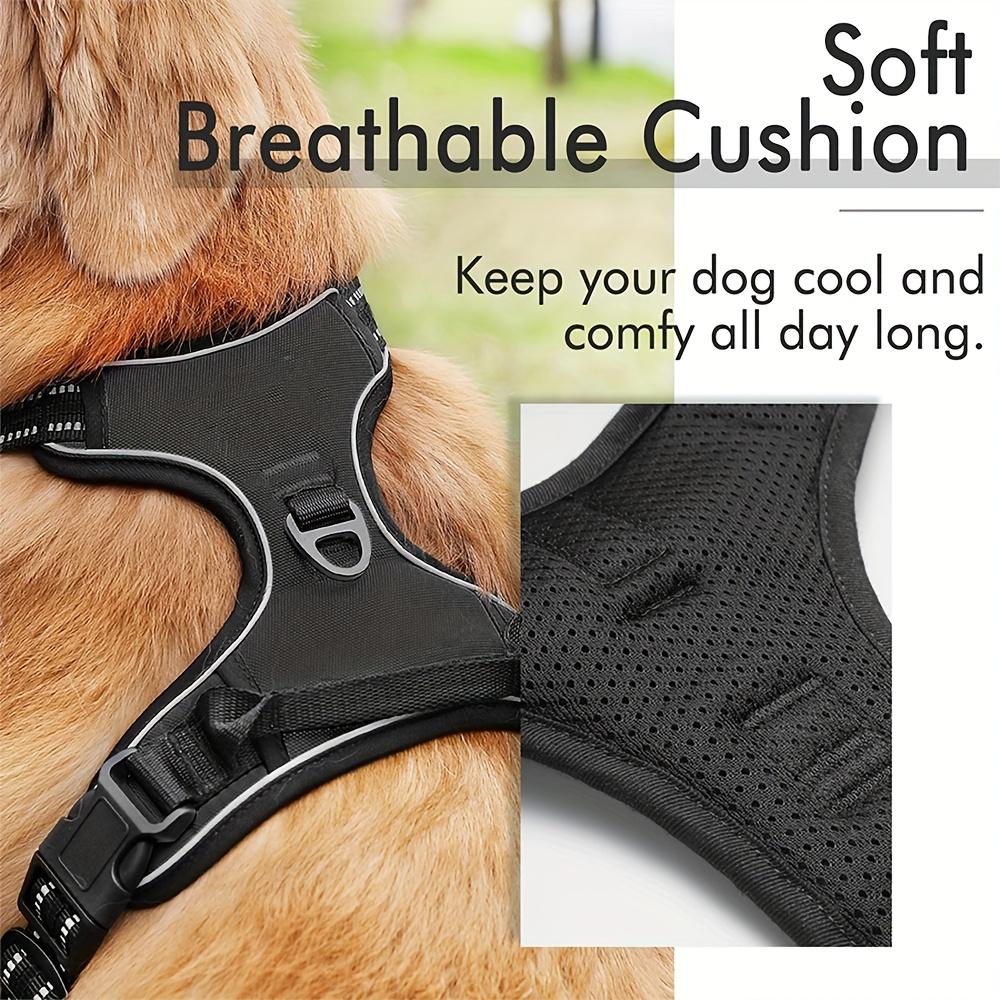 1 Piece of Non Pull Dog Vest Adjustable Service Vest with Reflective Strip Suitable for Training Dog Walking Equipment Adjustable Dog Vest