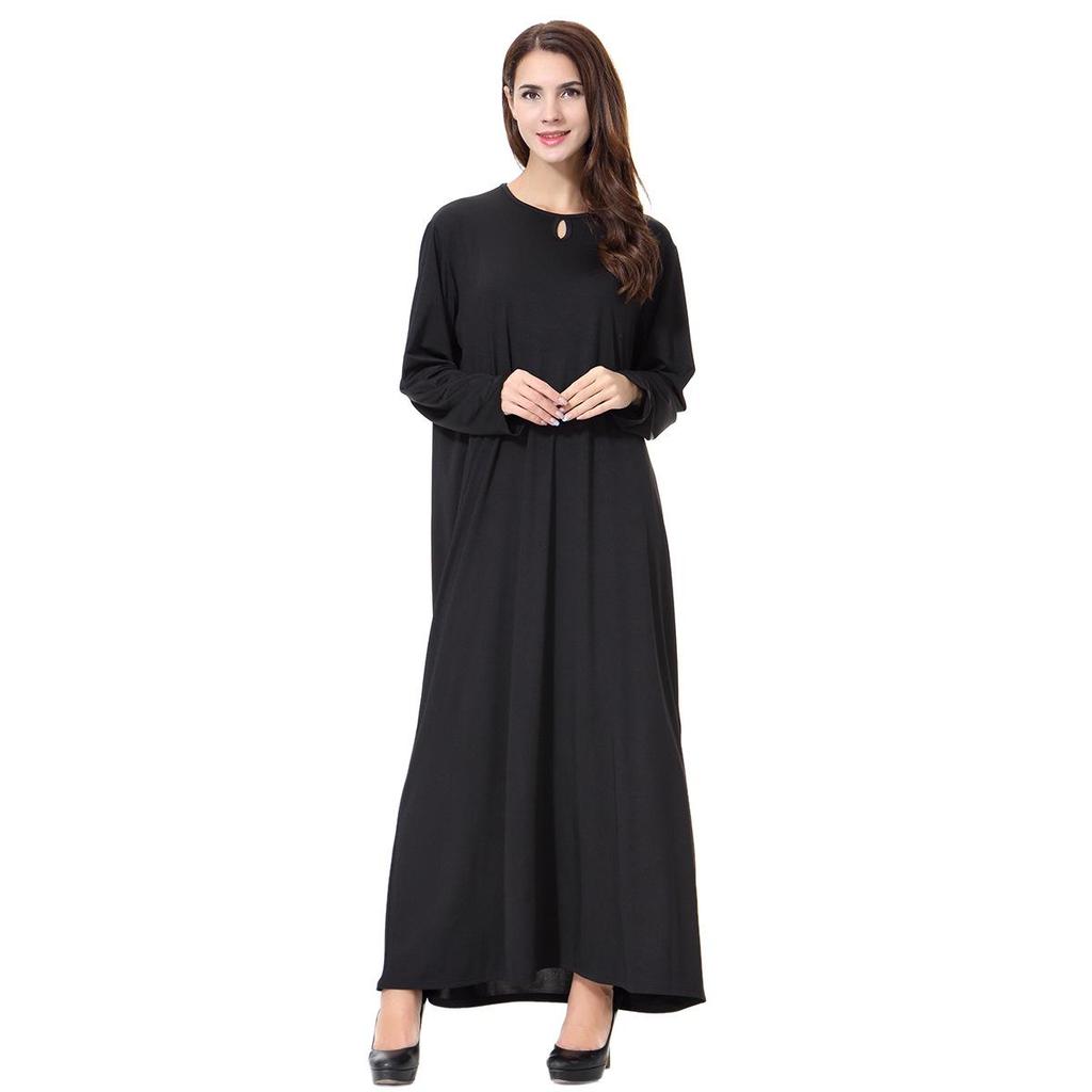 Available: Women's Solid Color Muslim Robe, Pullover Style, Popular Hot Sale
