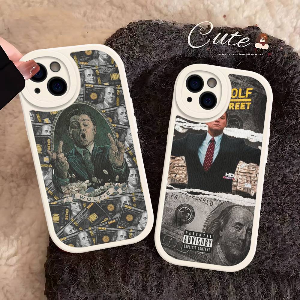 Classic Movie W-Wolf Of W-Wall S-Street Leather Phone Case For IPhone 16 15 14 17 Pro Max 11 12 Mini Plus Soft Shell