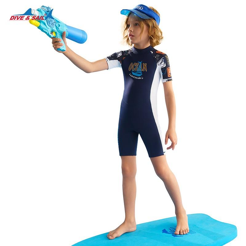Kinder 1,5mm Neopren Neoprenanzug Schnorcheln Schwimmen Tauchen Surfen Wärme UV-Schutz Wassersportausrüstung