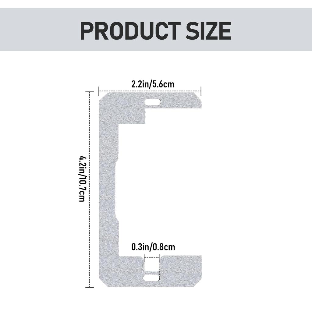 Uprgades Metal Wall Plate Spacers Metal Device Leveler Plates Flush Fit Leveling Plates for Electrical Outlets & Boxes