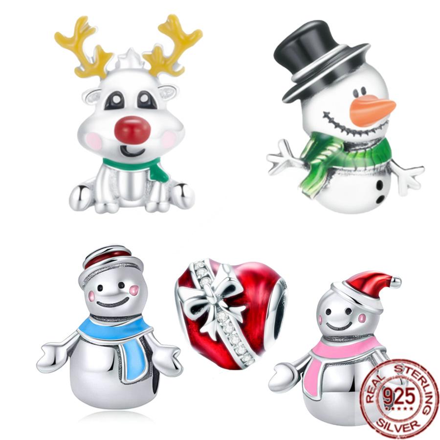 

Красный Нос Оленя Шарм Стерлингового Серебра 925 Бусины Подходит Оригинальный Модный Браслет Diy Изысканные Модные Ювелирные Изделия