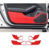 For Honda Civic 2022~2024 Red Carbon Fiber Sticker Car Door Anti Kick Panel Trim