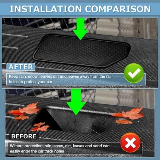 Stake Pocket Covers  Fit for 2015- Truck Bed Rail Hole Plugs Stake Poc