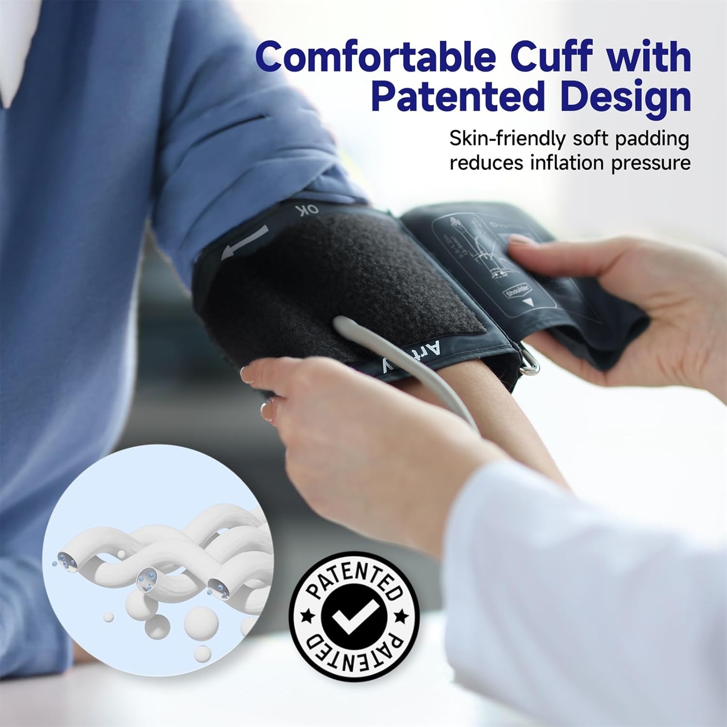 Тонометры Ovutek для домашнего использования, на плечо, с манжетой 8,7 -16,5  для 3 пользователей (245 наборов), большой дисплей, автоматический цифровой