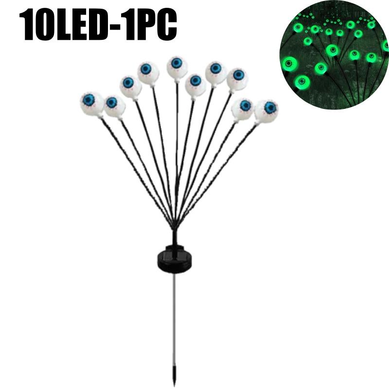 Waterproof Scary Eyeball Swaying Solar Garden Lights Halloween Outdoor Decorations Solar Pathway Yard Lights for Lawn Party