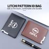 Fashion PU Litchee Pattern Car Men Coin Purse Wallet Card Holder For Opel Insignia Corsa Zafira Mokka Grandland Antara Ampera