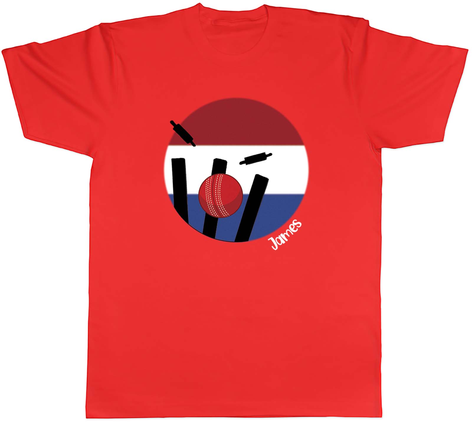 Personalised Cricket Netherlands Sports Unisexs Unisex TShirt Tee Gift S