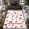 Rose Personalized Name Area Rug Suitable for Living Rooms Dormitory Bedrooms Decorate Room Anti-slip Rug Office Home Decor
