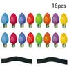 Christmas Decorations Car Magnetic Reflective Sticker Refrigerator Magnets Light Bulb decal New Year 2025 Xmas home decor gifts
