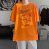 Unisexs Cotton Tshirts White 5XL Unisexs Oversized T Shirt Summer Casual Wear Letter Anime Print Tee Shirts for Unisex Male Clothes