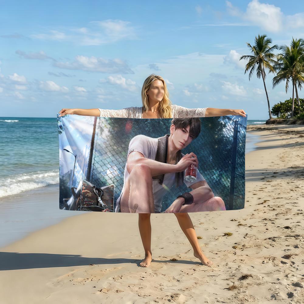Amour Et Espace Lointain Caleb Xia Yizhou Serviette Douce Piscine Cadeau Pour Voyage Salle De Sport Douche Camping Séchage Rapide Sport Serviette De Plage