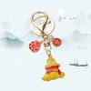 Wealth Snake Year Keychain Chinese Style Cartoon Snake Pendant New Year Key Ring  Year of Chinese