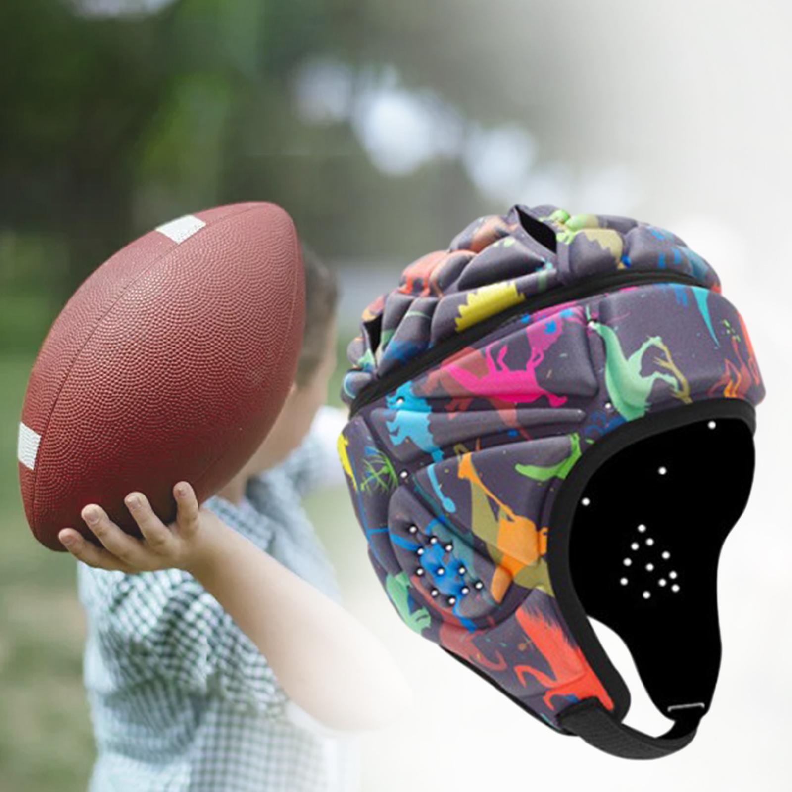 Rugby Helmet Multipurpose Scrum Cap Padded Unisex Face Guard Protector Rugby Headguards for Rugby Pitcher Riding Sports