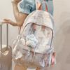 Nylon Travel Backpack For Teens With Butterfly Bow Print