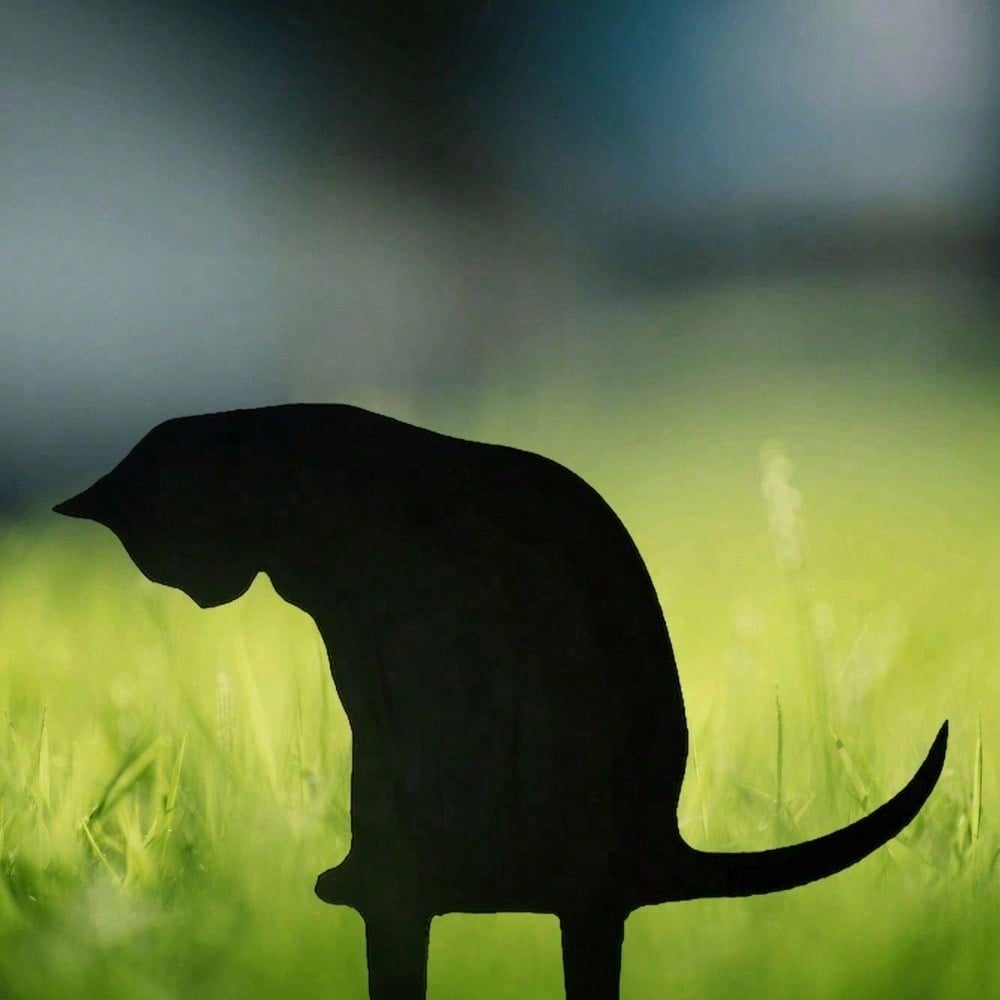 Gothic Black Cat Metal Wall Art, Spooky Weather-Resistant Halloween Decor for Patio & Bedroom