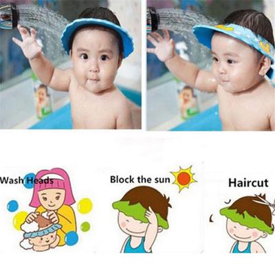 Verstellbare Baby-Duschhaube Kleinkind Kinder Shampoo Baden Duschhaube Haarewaschschutz Direkte Visierkappen Babypflege Schutz