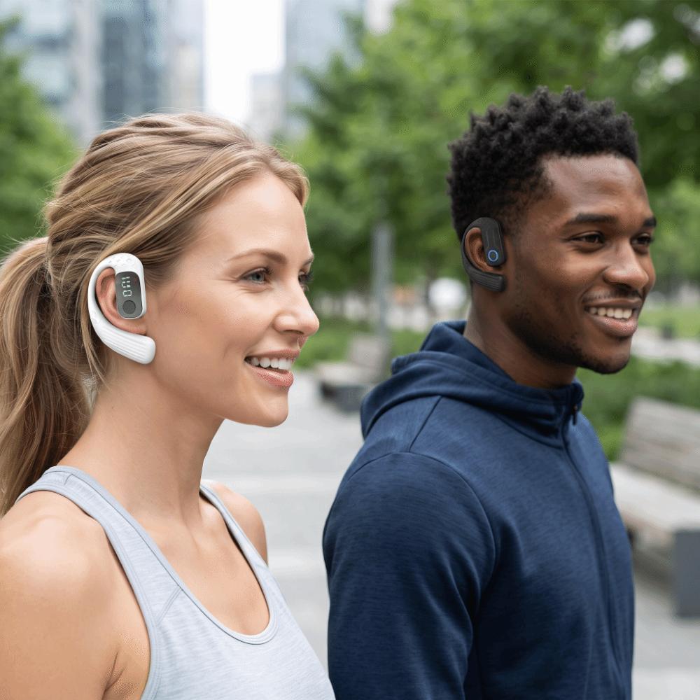 Long Standby Ear Hook Headset Surround Sound Bluetooth Headset  Handsfree Calling