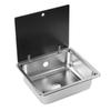 Kitchen Sink 304 Stainless Steel Flat Smooth Surface Easy Clean Square Water Sink for RV Yacht Bathr