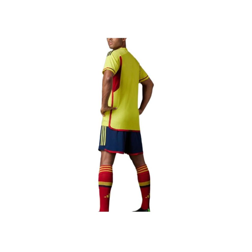 Adidas Einfarbig Logo-Druck Kurzarm Fußballtrikot Spielerversion Herren Sporttrikot Gelb HB9172