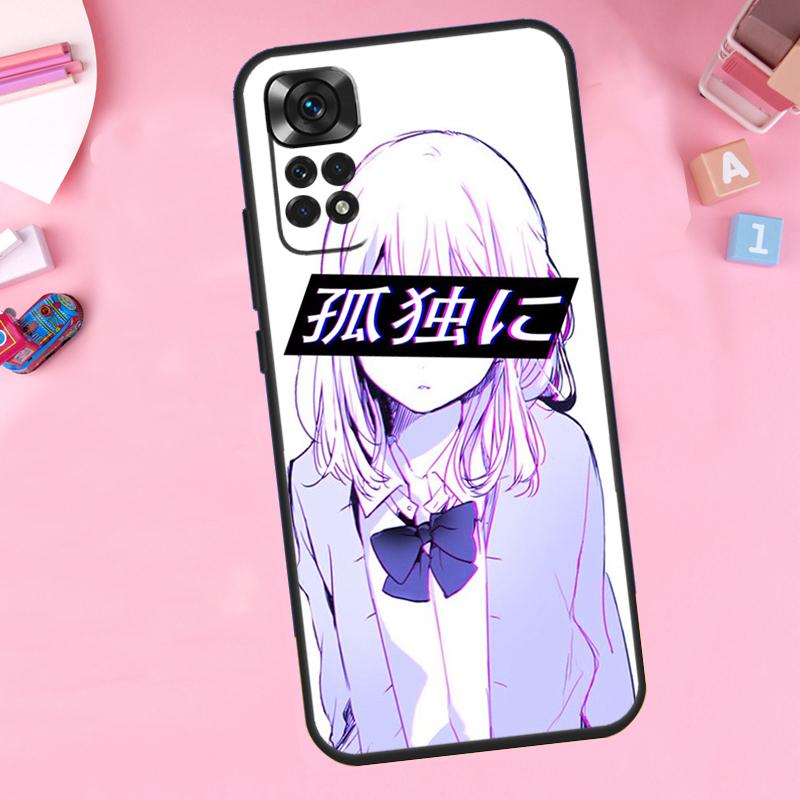 Sad Anime Aesthetic Senpai For Xiaomi Redmi Note 14 13 10 11 12 15 Pro Plus Phone Case For Redmi 15C 13C 12C 10C 14C 15