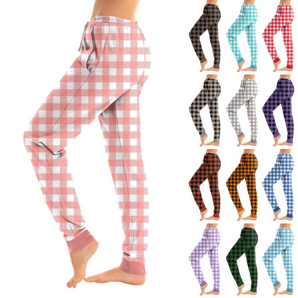 Women  Winter Soild Color Pants Full Length Long Trousers Sports Pants